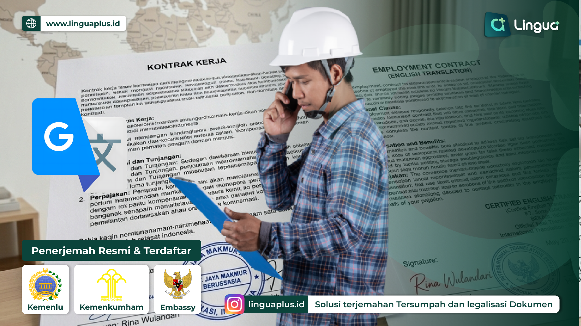 Jasa Translate Kontrak Kerja Asing Indonesia
