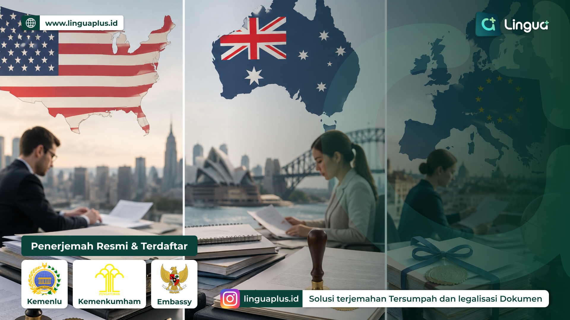 Beda Syarat Terjemahan Dokumen di Amerika, Australia, dan Eropa